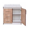 Mueble Base De Cocina 1 Puerta 3 Cajones 75x50