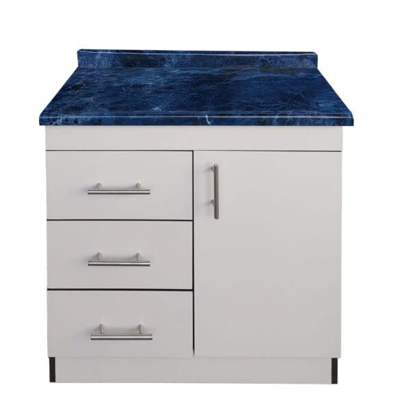 Mueble Base De Cocina 1 Puerta 3 Cajones 75x50