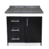 Mueble Base De Cocina 1 Puerta 3 Cajones 75x50