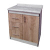 Mueble Base De Cocina 1 Puerta 3 Cajones 75x50