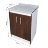 BC-2P-60X50_mueble-base-de-cocina-nordico-2-puertas-60x50_lateral_medidas Mueble Base De Cocina 2 Puertas 60x50