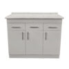 Mueble Base De Cocina 2 Puertas 3 Cajones Arriba 110x40