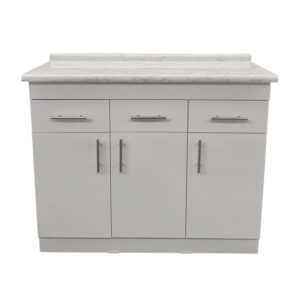 Mueble Base De Cocina 2 Puertas 3 Cajones Arriba 110x40