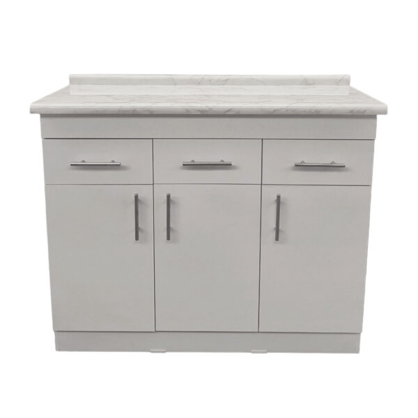 Mueble Base De Cocina 2 Puertas 3 Cajones Arriba 110x40