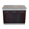 Mueble Base De Cocina 2 Puertas 3 Cajones Arriba 110x40