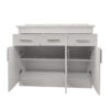 Mueble Base De Cocina 2 Puertas 3 Cajones Arriba 110x40