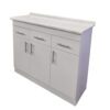 Mueble Base De Cocina 2 Puertas 3 Cajones Arriba 110x40