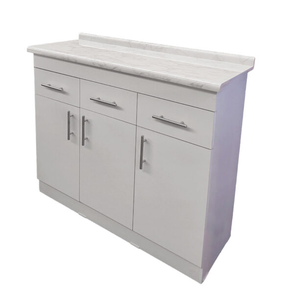 Mueble Base De Cocina 2 Puertas 3 Cajones Arriba 110x40