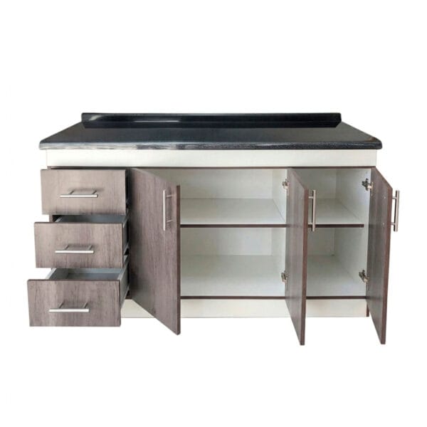 BC-3P3CI-145X50_mueble-base-de-cocina-nordico-3-puertas-3-cajones-145x50_abierto Mueble Base De Cocina 3 Puertas 3 Cajones 145x50