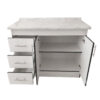 Mueble Base De Cocina 2 Puertas 3 Cajones 110x50