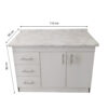 Mueble Base De Cocina 2 Puertas 3 Cajones 110x50