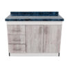 Mueble Base De Cocina 2 Puertas 3 Cajones 110x50