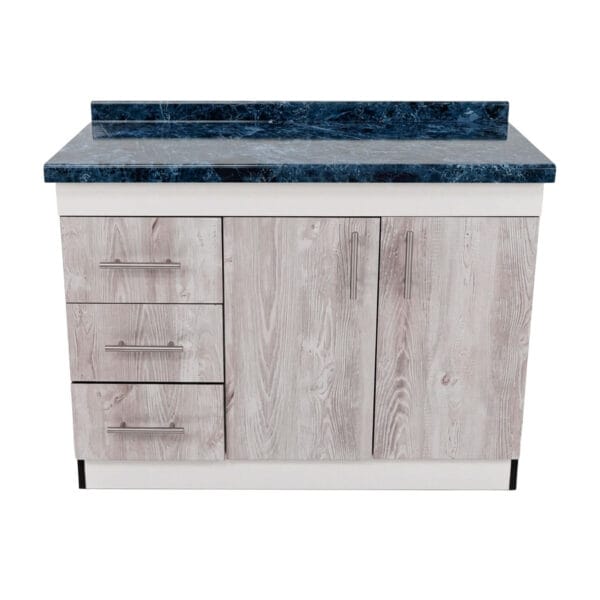 Mueble Base De Cocina 2 Puertas 3 Cajones 110x50