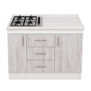 Mueble Base de Cocina Nórdico con Encimera Mademsa 100x50 cm