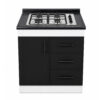Mueble Base de Cocina Nórdico con Encimera Mademsa 75x50 cm
