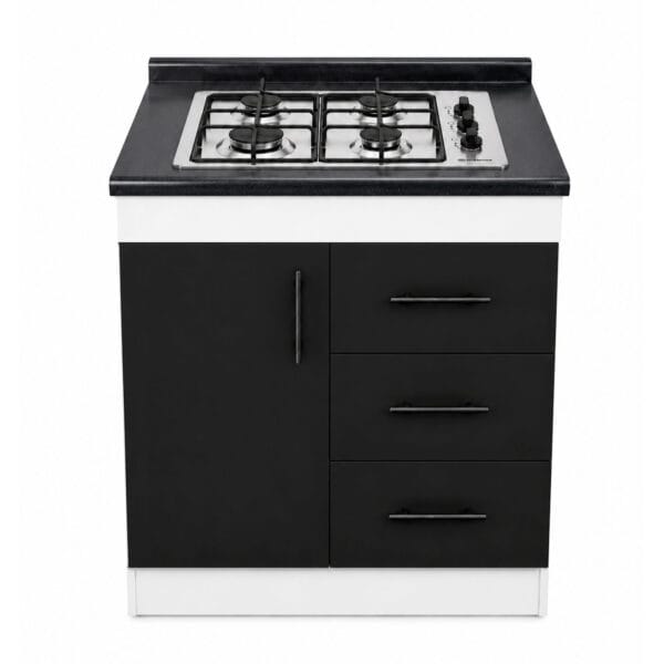Mueble Base de Cocina Nórdico con Encimera Mademsa 75x50 cm
