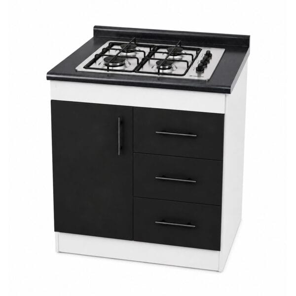 Mueble Base de Cocina Nórdico con Encimera Mademsa 75x50 cm