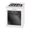 Mueble Base de Cocina Nórdico con Encimera Mademsa y Horno Eléctrico 59L 75x60 cm