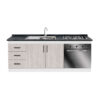 BC-ENHOLP-200X60-1PZESC_mueble-base-de-cocina-nordico-con-encimera-mademsa-+-horno-59L-y-lavaplatos-pozo-con-secador-_frontal Mueble Base de Cocina Nórdico con Encimera Mademsa, Horno 59L y Lavaplatos con Secador 200x60 cm