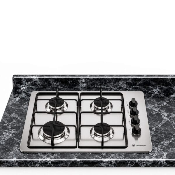 Mueble Base de Cocina Nórdico con Encimera Mademsa, Cajonera y Lavaplatos con Secador 200x50 cm
