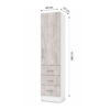 D-1P3C-40_mueble-despensa-de-cocina-nordico-1-puerta-3-cajones-40-cm_lateral_medidas Mueble Despensa De Cocina 1 Puerta 3 Cajones 40 Cm