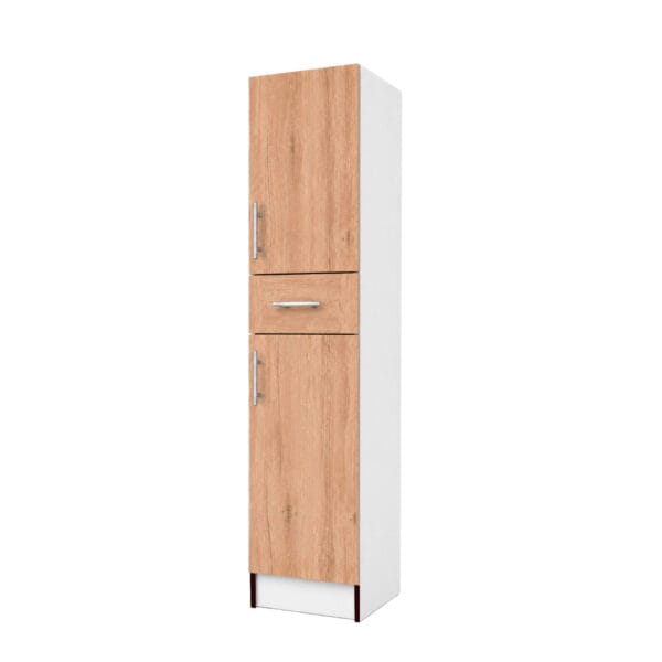 D-2P1C-40_mueble-despensa-de-cocina-nordico-2-puertas-1-cajón-40-cm_lateral Mueble Despensa De Cocina 2 Puertas 1 Cajon 40 Cm