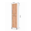 D-2P1C-40_mueble-despensa-de-cocina-nordico-2-puertas-1-cajón-40-cm_lateral_medidas Mueble Despensa De Cocina 2 Puertas 1 Cajon 40 Cm