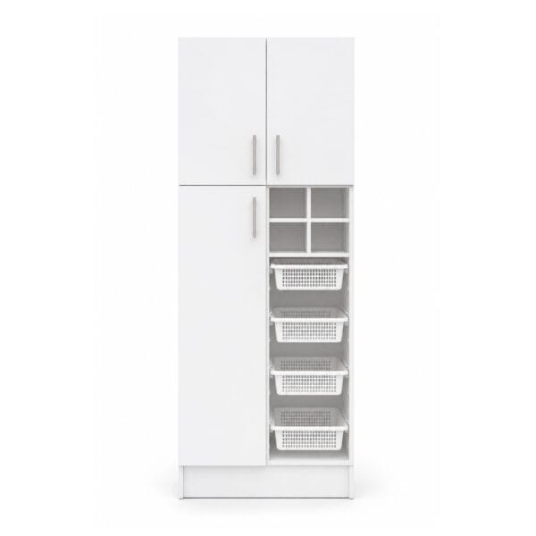 D-3PBV-60_mueble-despensa-de-cocina-nordico-3-puertas-con-verdulero-y-botellero-60-cm_frontal Mueble Despensa De Cocina 3 Puertas Con Verdulero Y Botellero 60 Cm