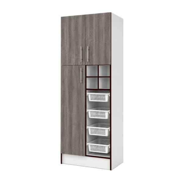 D-3PBV-60_mueble-despensa-de-cocina-nordico-3-puertas-con-verdulero-y-botellero-60-cm_lateral_v2 Mueble Despensa De Cocina 3 Puertas Con Verdulero Y Botellero 60 Cm