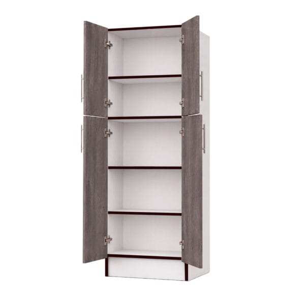D-4P-60_mueble-despensa-de-cocina-nordico-4-puertas-60-cm_frontal_lateral_abierta Mueble Despensa De Cocina 4 Puertas 60 Cm