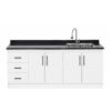 LPE-4P3C1PZ-200_Mueble-Lavaplatos-Empotrado-Nordico-1-Pozos-Escurridor-4-Puertas-3-Cajones-Con-Griferia-200x90x50-Cm_frontal Mueble Lavaplatos Empotrado 1 Pozo 4 Puertas 3 Cajones Con Griferia 200x90x50 Cm