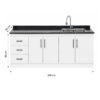 LPE-4P3C1PZ-200_Mueble-Lavaplatos-Empotrado-Nordico-1-Pozos-Escurridor-4-Puertas-3-Cajones-Con-Griferia-200x90x50-Cm_frontal_med Mueble Lavaplatos Empotrado 1 Pozo 4 Puertas 3 Cajones Con Griferia 200x90x50 Cm