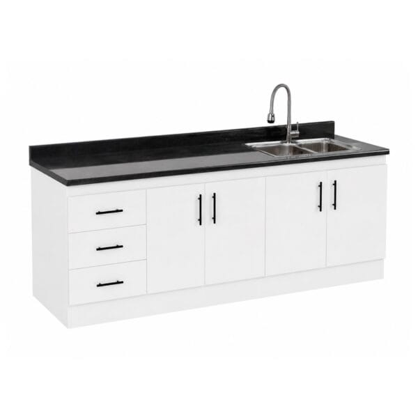 LPE-4P3C1PZ-200_Mueble-Lavaplatos-Empotrado-Nordico-1-Pozos-Escurridor-4-Puertas-3-Cajones-Con-Griferia-200x90x50-Cm_lateral Mueble Lavaplatos Empotrado 1 Pozo 4 Puertas 3 Cajones Con Griferia 200x90x50 Cm