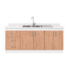 LPE-4P3C2PZ-200_Mueble-Lavaplatos-Empotrado-Nordico-2-Pozos-Escurridor-4-Puertas-3-Cajones-Con-Griferia-200x90x50-Cm_frontal Mueble Lavaplatos Empotrado 2 Pozos Escurridor 4 Puertas 3 Cajones Con Griferia 200x90x50 Cm