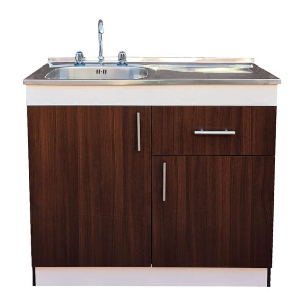 LPS-2P1C1PZ-100_mueble-lavaplatos-sobrepuesto-nordico-1-pozo-escurridor-2-puertas-1-cajón-con-grifería-100x90x50-cm_frontal Mueble Lavaplatos Sobrepuesto 1 Pozo Escurridor 2 Puertas 1 Cajon Con Griferia 100x90x50 Cm
