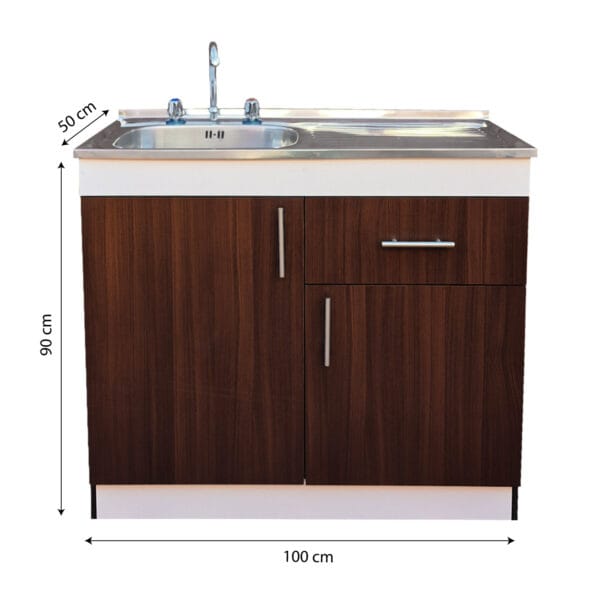LPS-2P1C1PZ-100_mueble-lavaplatos-sobrepuesto-nordico-1-pozo-escurridor-2-puertas-1-cajón-con-grifería-100x90x50-cm_frontal_medi Mueble Lavaplatos Sobrepuesto 1 Pozo Escurridor 2 Puertas 1 Cajon Con Griferia 100x90x50 Cm