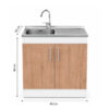 LPS-2P1PZ-80_mueble-lavaplatos-sobrepuesto-nórdico-1-pozo-escurridor-2-puertas-con-grifería-80x90x50-cm_frontal_medidas Mueble Lavaplatos Sobrepuesto 1 Pozo Escurridor 2 Puertas Con Griferia 80x90x50 Cm