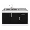 LPS-3P1C2PZ-120_mueble-lavaplatos-sobrepuesto-nórdico-2-pozos-escurridor-3-puertas-1-cajón-con-grifería-120x90x50-cm_frontal Mueble Lavaplatos Sobrepuesto 2 Pozos Escurridor 3 Puertas 1 Cajon Con Griferia 120x90x50 Cm