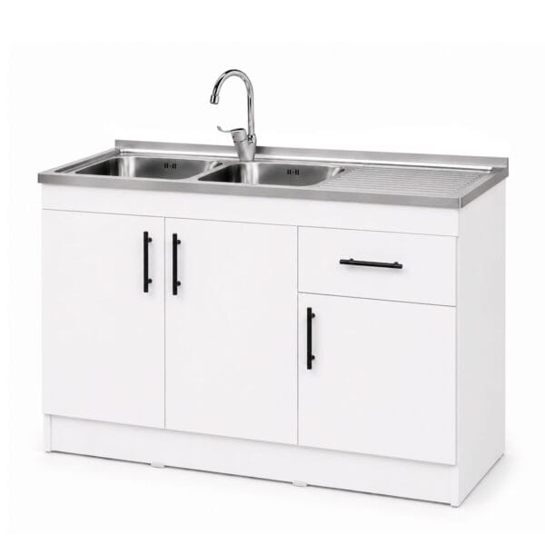 LPS-3P1C2PZ-120_mueble-lavaplatos-sobrepuesto-nórdico-2-pozos-escurridor-3-puertas-1-cajón-con-grifería-120x90x50-cm_lateral_v2 Mueble Lavaplatos Sobrepuesto 2 Pozos Escurridor 3 Puertas 1 Cajon Con Griferia 120x90x50 Cm